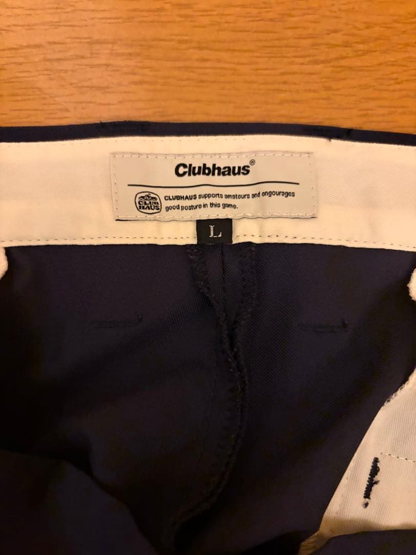clubhaus ネイビー ゴルフパンツ　L
