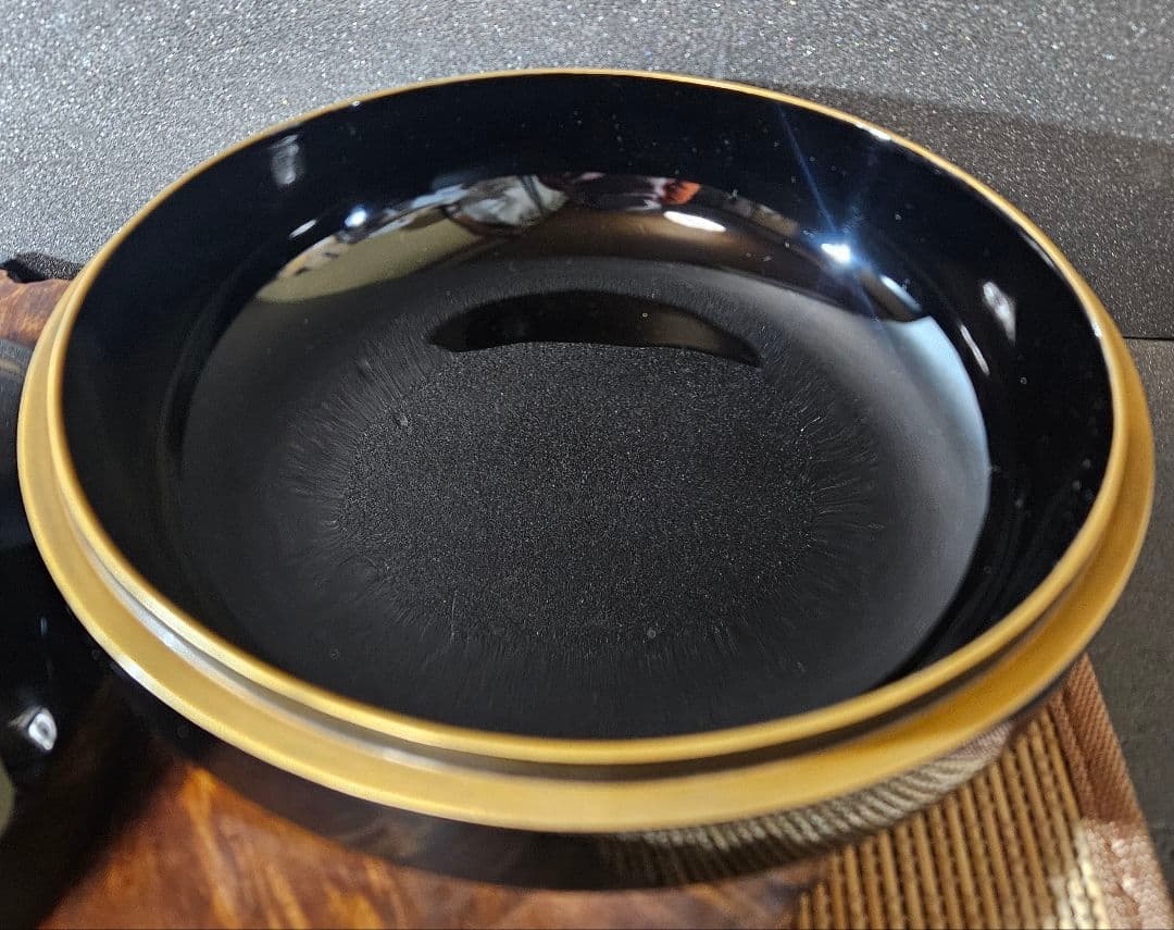 【真作保証❗】 輪島塗　塗師　茶平一斎 造　鱗鶴蒔絵　喰籠　お櫃　共箱　茶道具