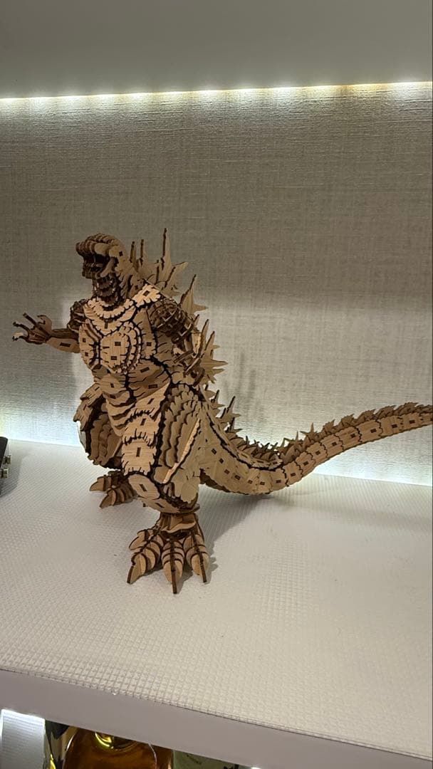 木製 ゴジラ フィギュア 約30cm