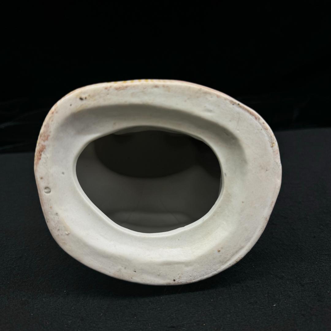 招き猫　陶器　置物　　羽織袴　商売繁盛