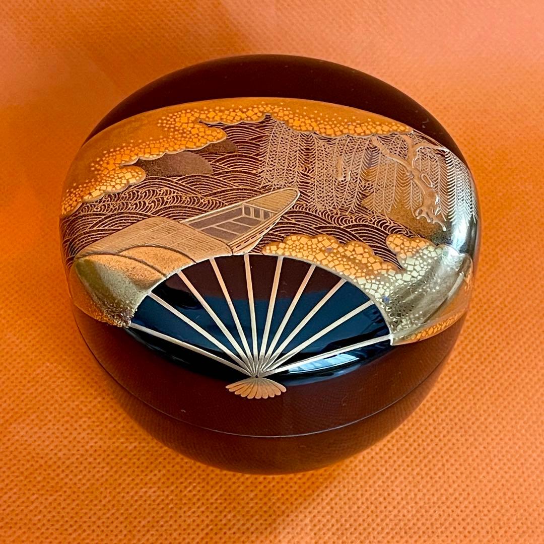 童甫　扇面平棗