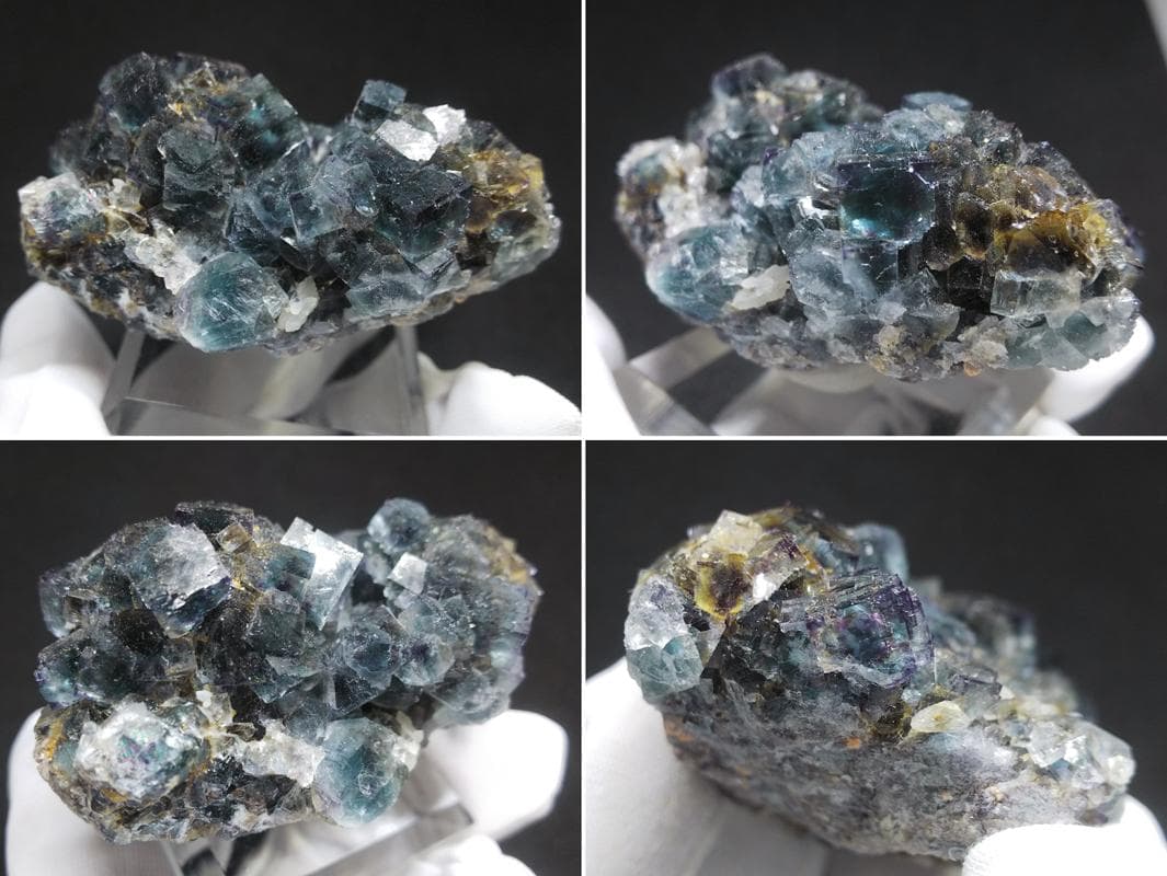 481 オコルス鉱山 フローライト クォーツ ブルーグリーン パープル