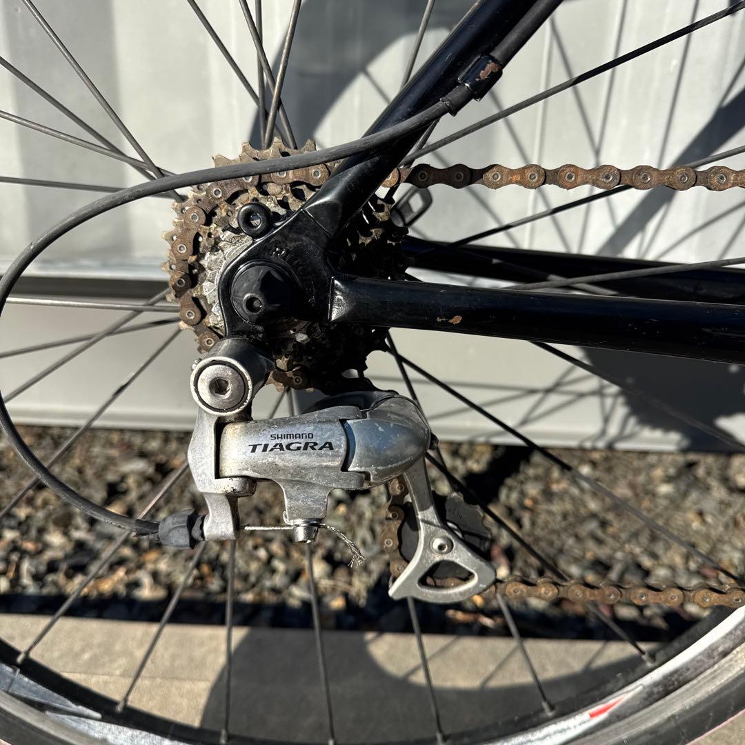 チューブ交換済 クロモリフレーム カーボンフォーク シクロクロスバイク 現状渡し