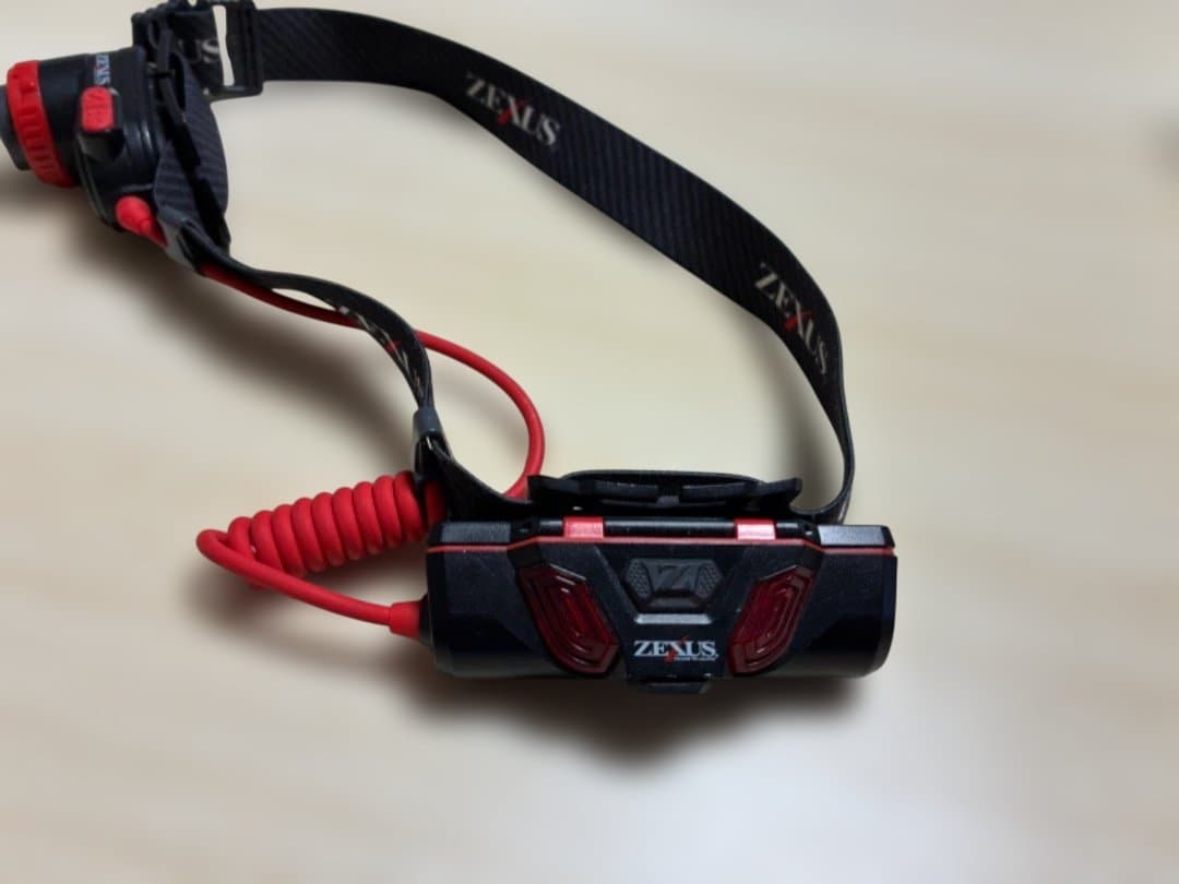 ZEXUS ヘッドランプ 黒・赤