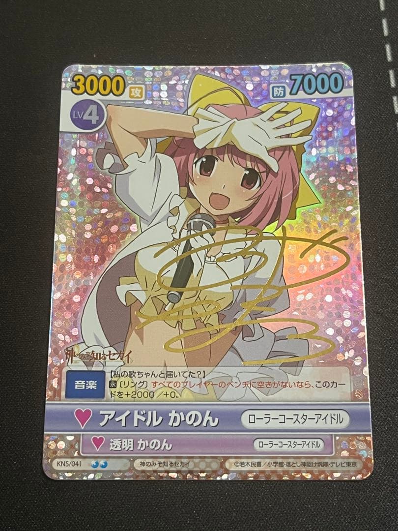 ヴィクトリースパーク　神のみぞ知る世界　かのん　サイン