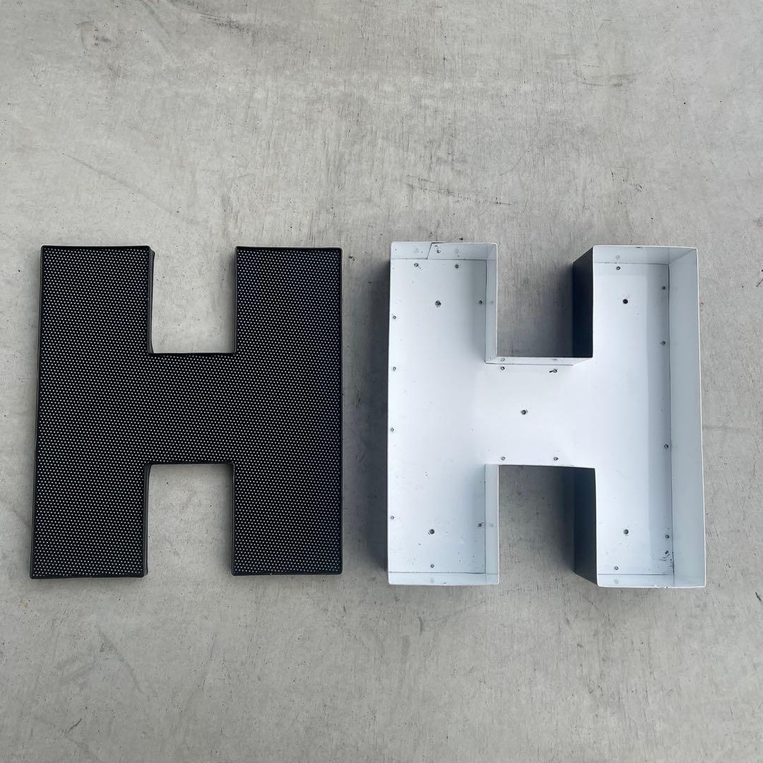 H 看板 アルファベット レターサイン 文字 アメリカ ビンテージ アンティーク