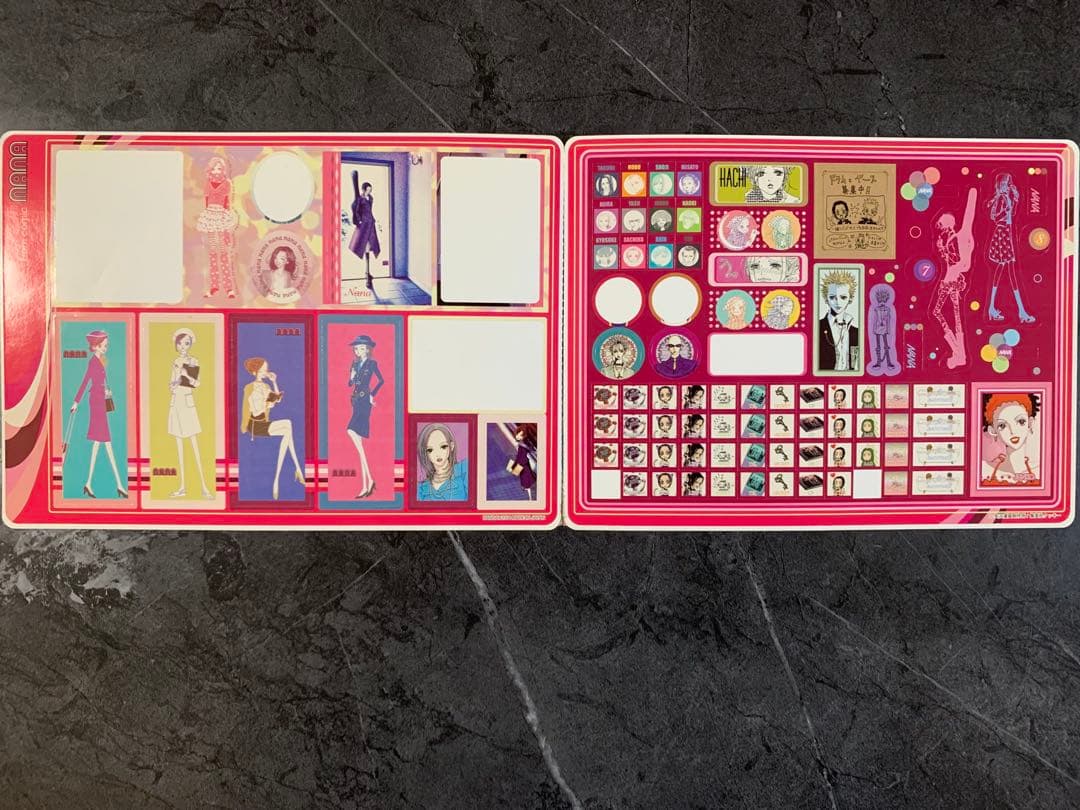 NANA ジャンボシールダス　新品全4種＋1種+使用済　計7点セット　矢沢あい