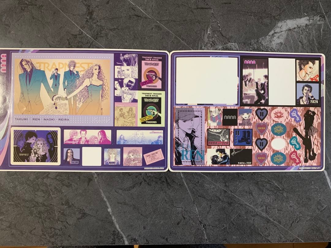 NANA ジャンボシールダス　新品全4種＋1種+使用済　計7点セット　矢沢あい