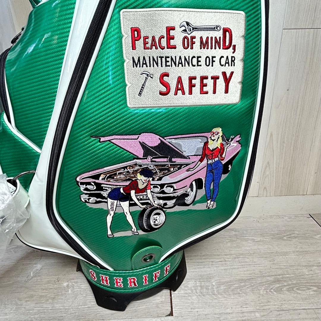 【SHERIFF 】ゴルフキャディバッグ 新品　プレミアム　限定品！シェリフ