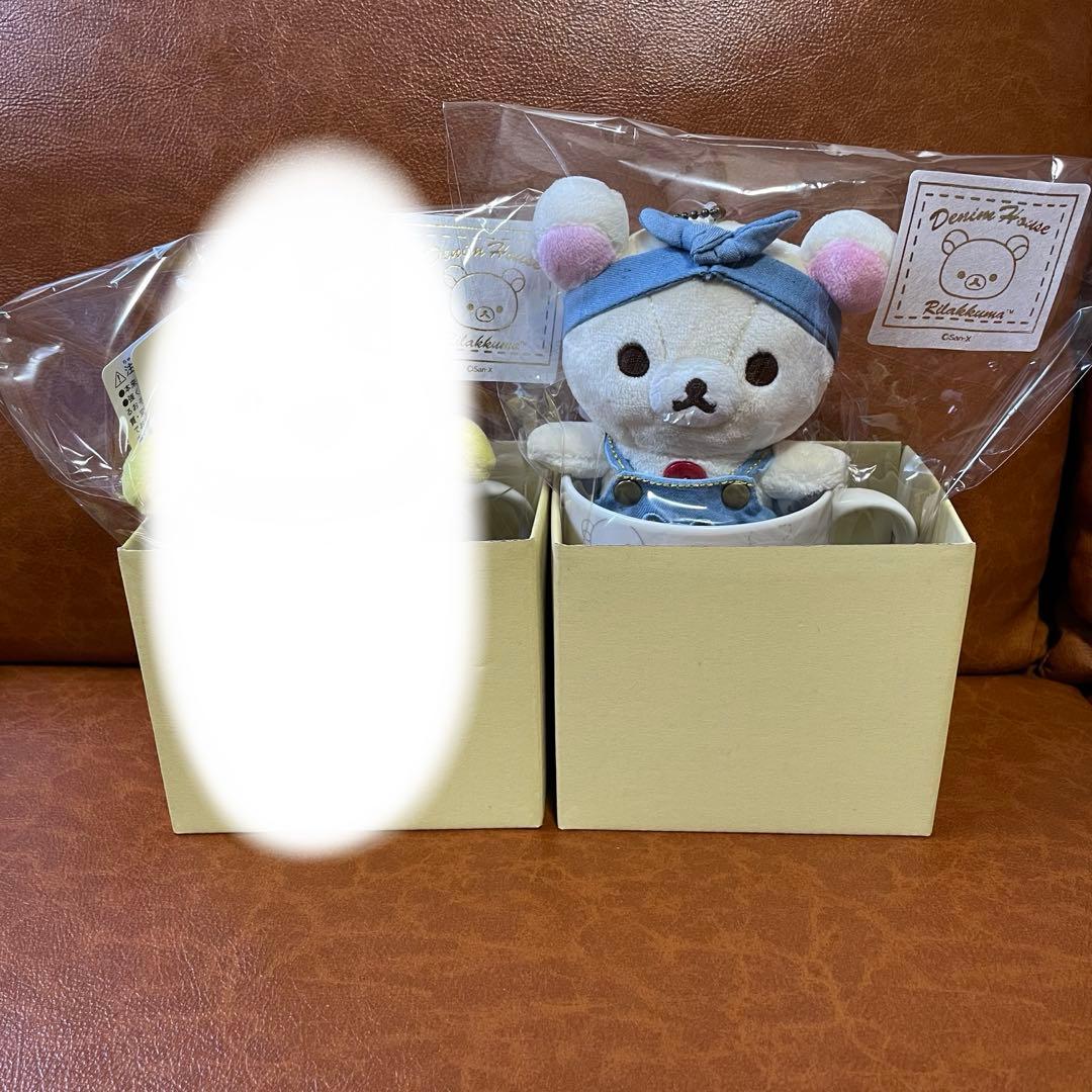 【デニムハウス倉敷限定】ぶらさげぬいぐるみ コリラックマ➕リラックママグカップ