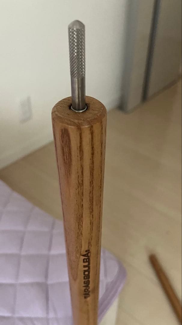 新品　タラスブルバ　木製　タープポール240　2本組　ケース付　ホワイトアッシュ