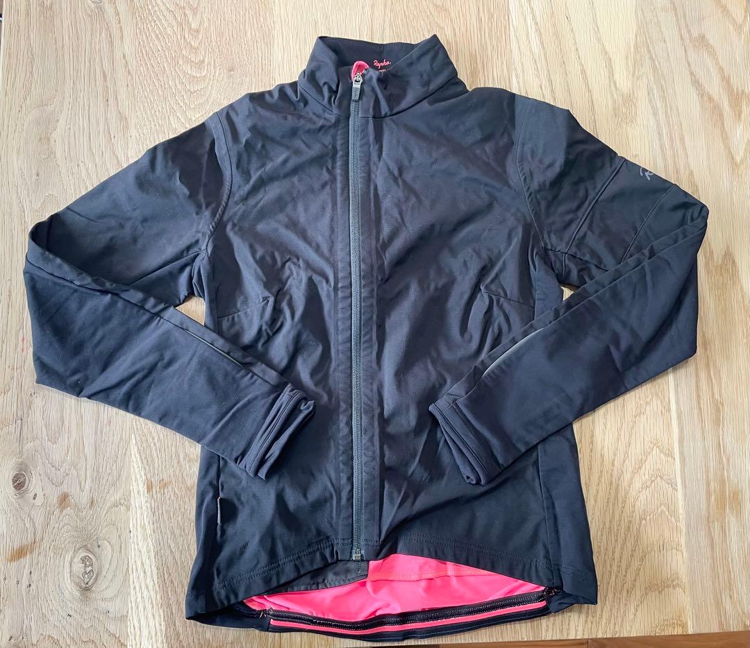 Rapha ラファ／サイクルジャケット ／ブラック×ピンク／美品／ポケット多数