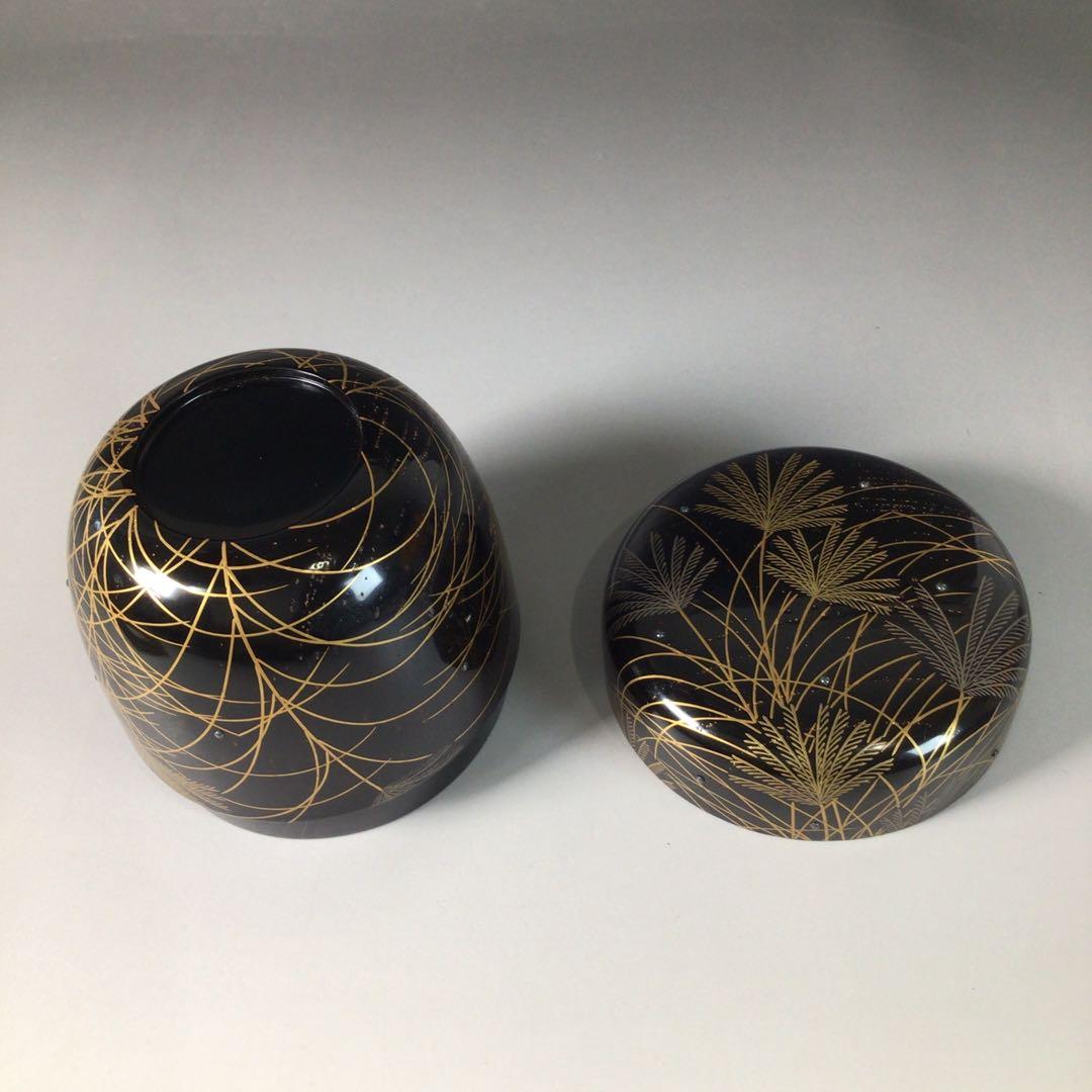 Ｒ７５０　棗　『前端春斎作』『表千家　堀内宗完　箱書』『大棗』　共箱　茶道具