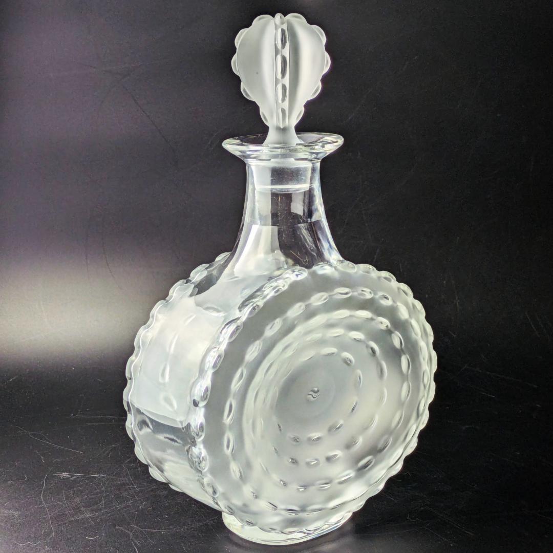 ラリック廃盤 27㎝デキャンタ パルメparme13307　波紋紋様 とても美品