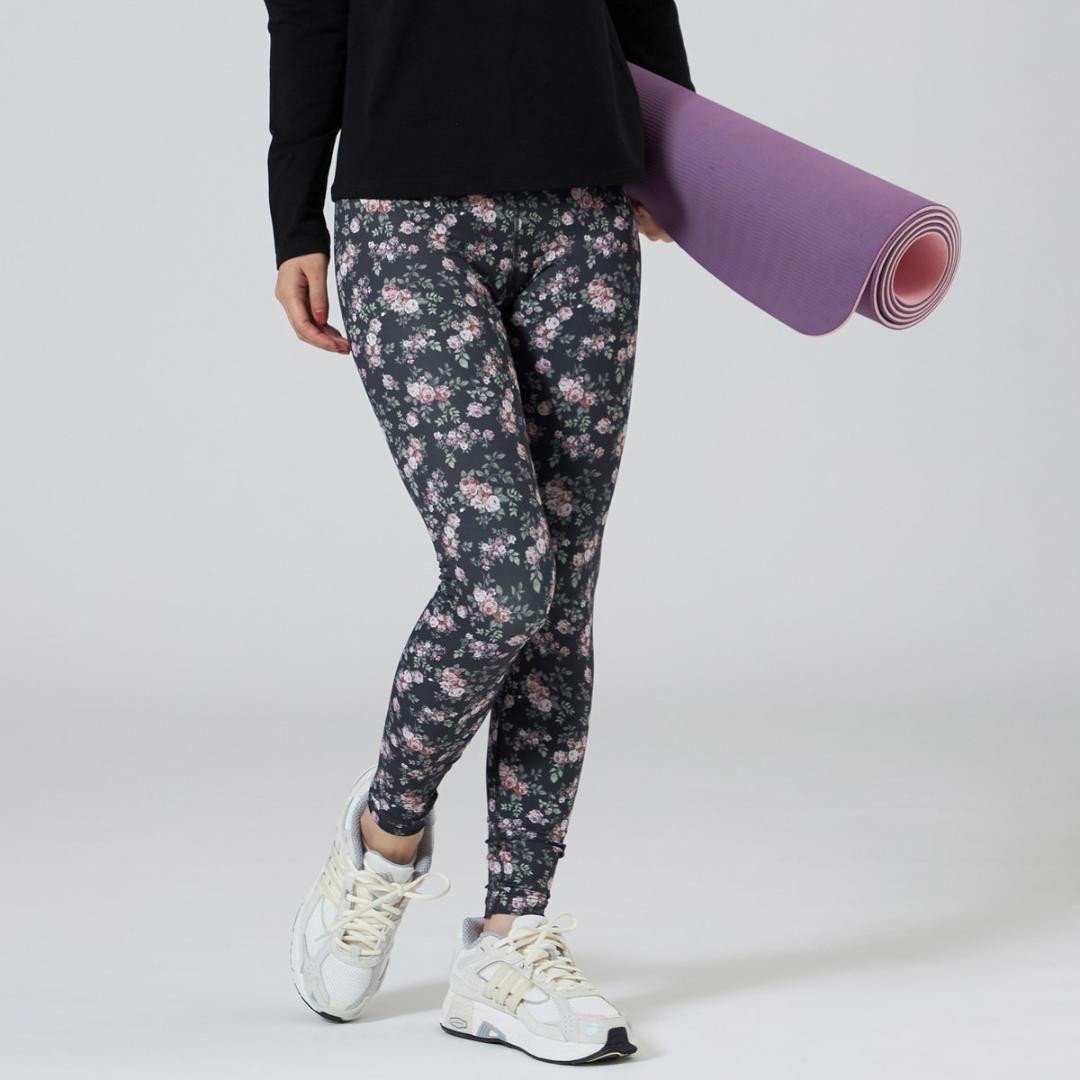 チャコット　レギンス　ヨガ　小花柄　レギンス　ワークアウト　ホットヨガ