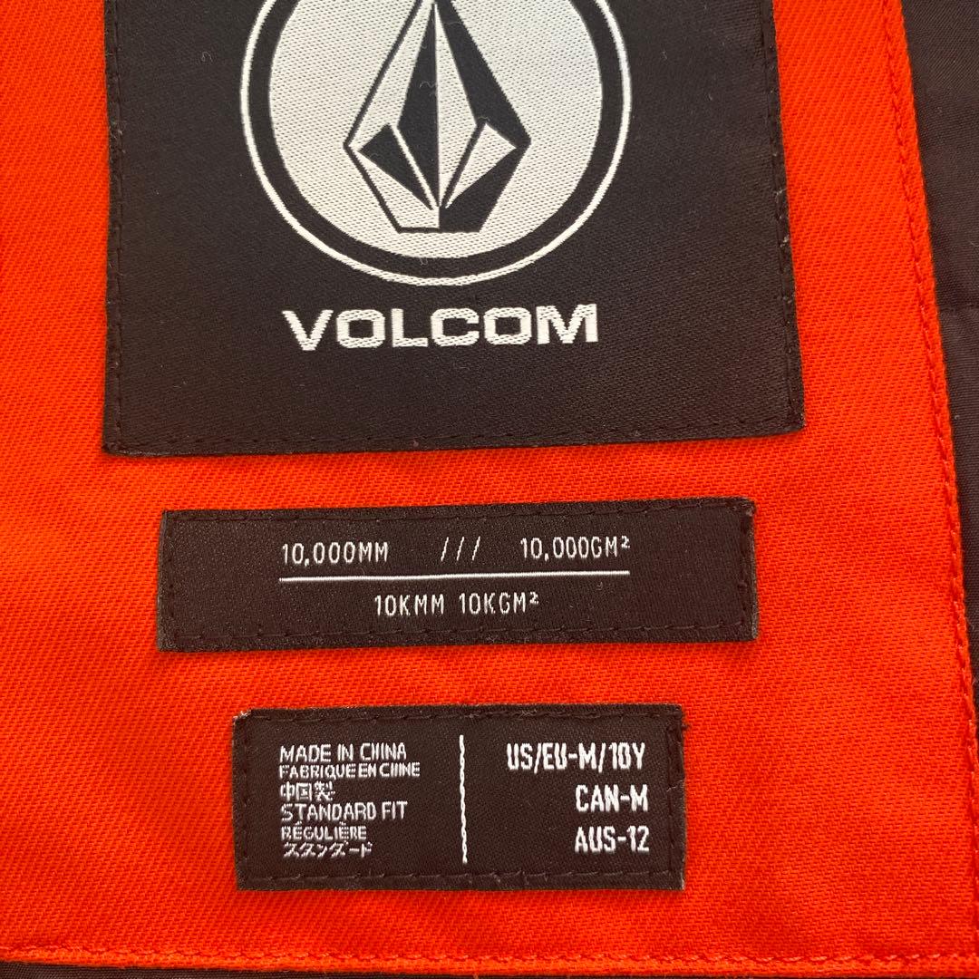 VOLCOM オレンジ スキーウェア 上下セット　Mサイズ　140