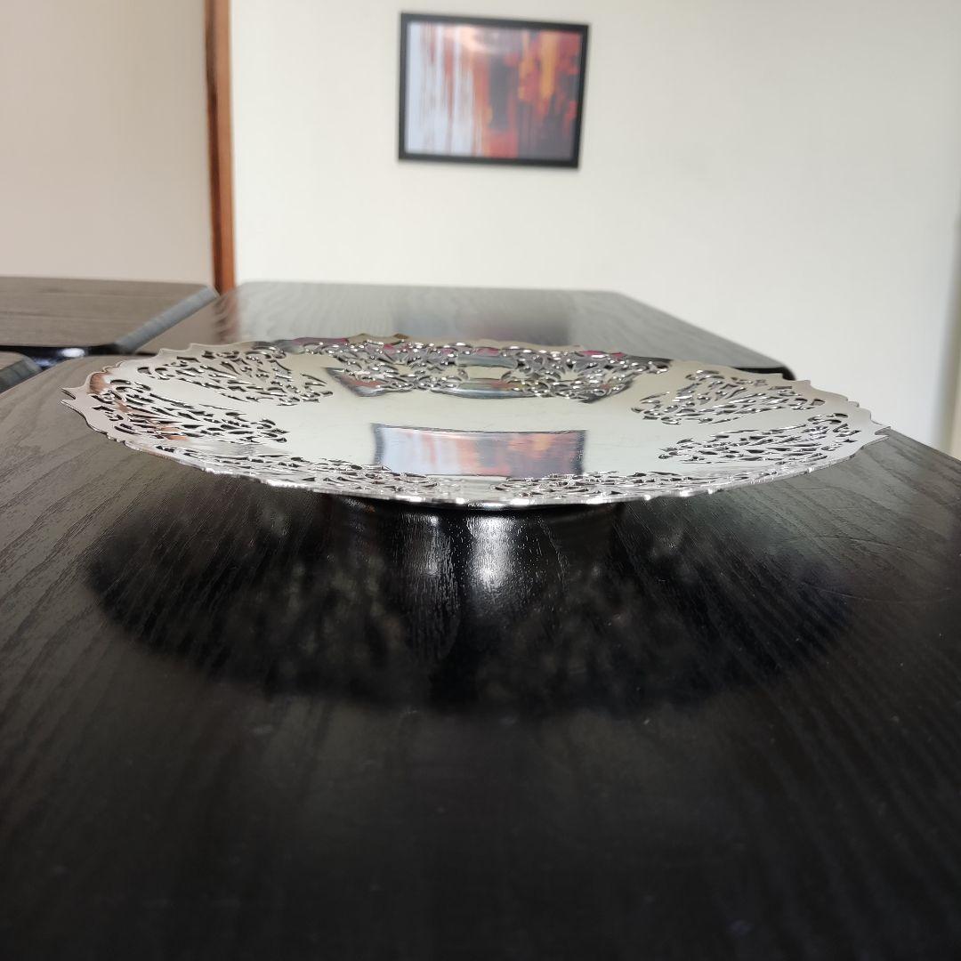 マッピン&ウェッブ　コンポート ケーキスタンド　高品質銀　マッピンプレート