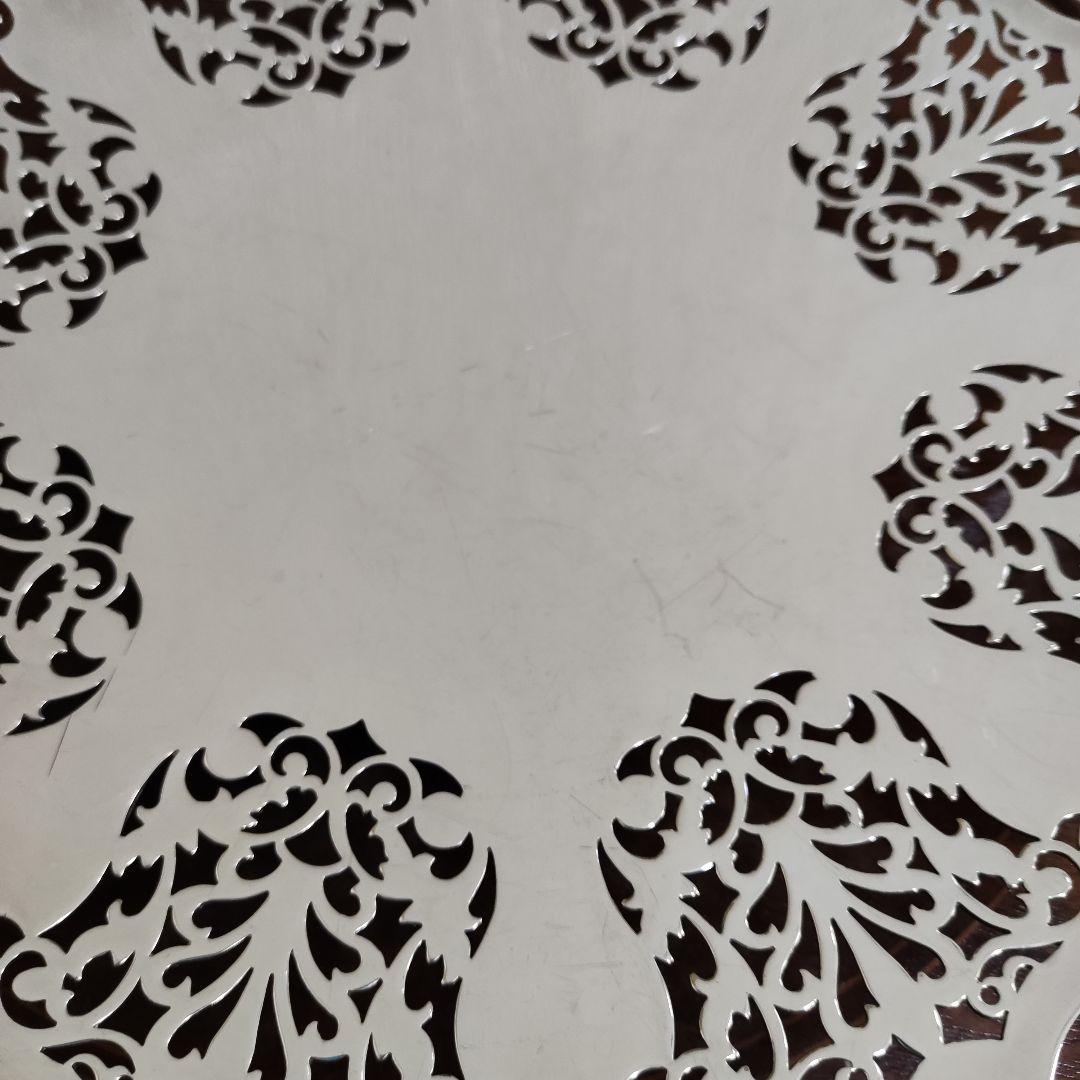 マッピン&ウェッブ　コンポート ケーキスタンド　高品質銀　マッピンプレート