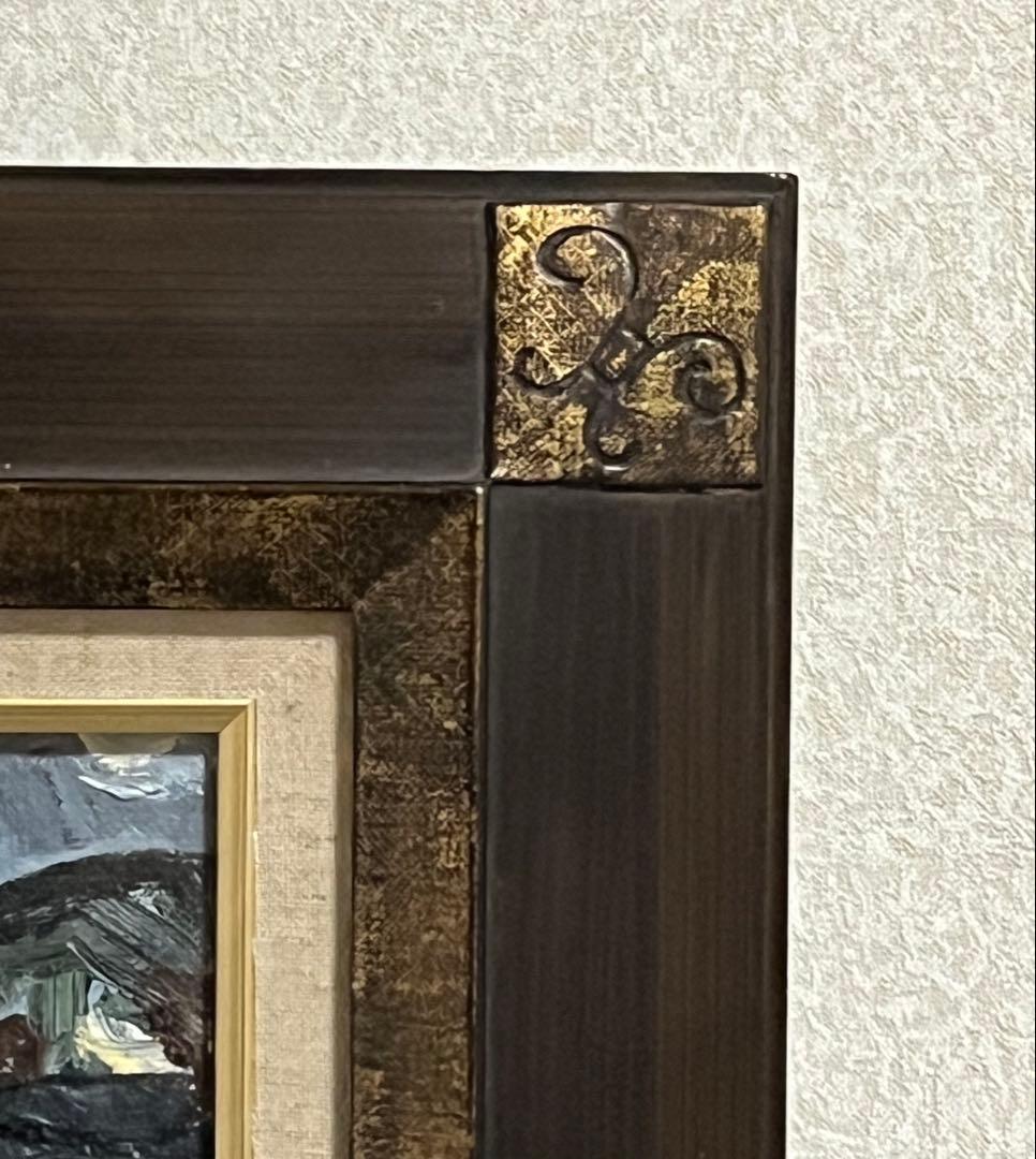 【自作】油彩画 「海岸風景」　F0号