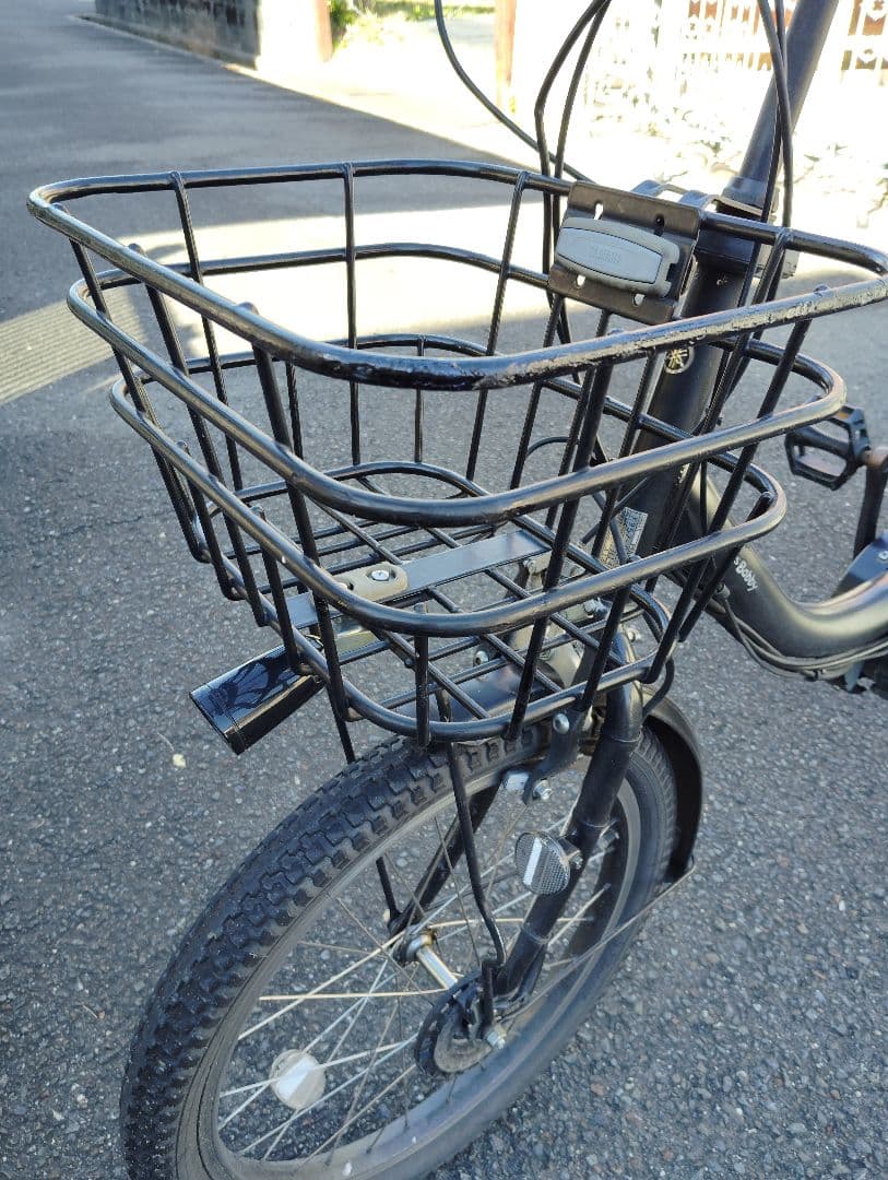 【引き取り限定・ジャンク扱い】中古ブラック電動アシスト自転車