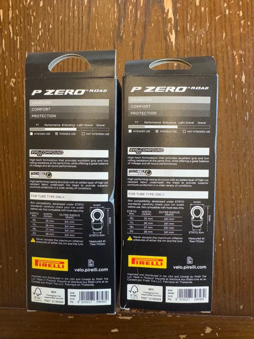 PIRELLI P ZERO ROAD 700×26C 2本セット