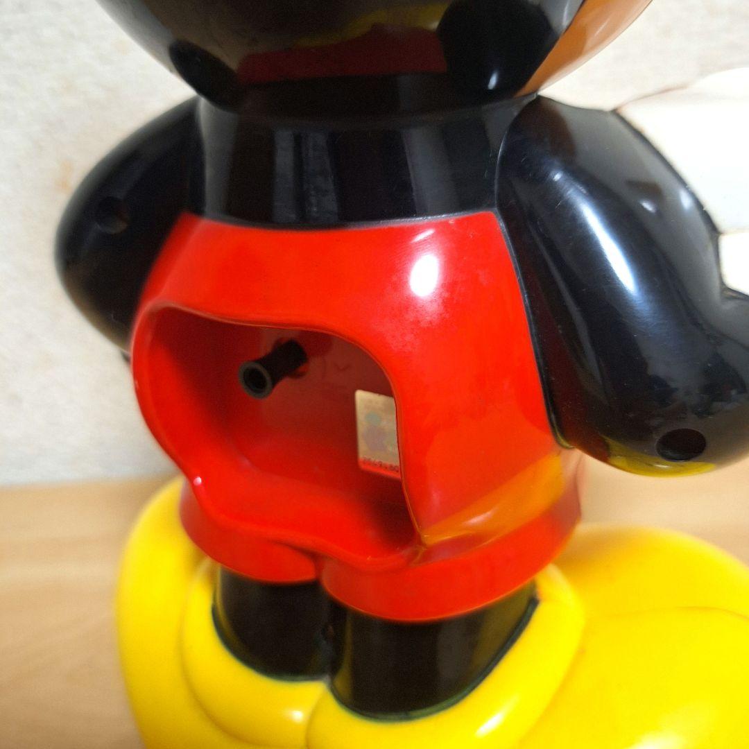 ミッキーマウス 目覚まし時計　置き時計　ディズニー　昭和レトロ　置き時計　動作品