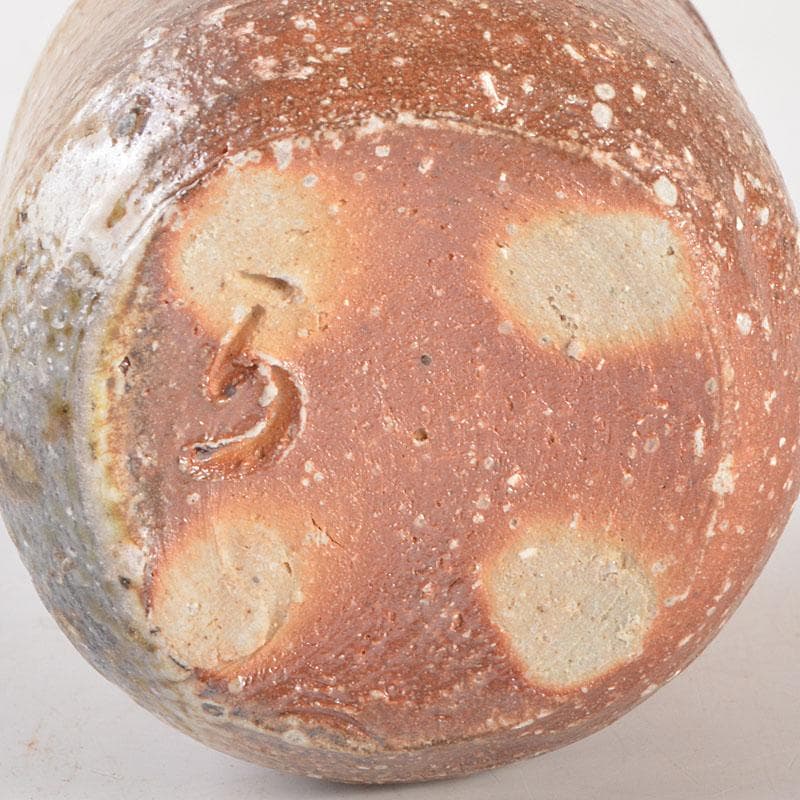 茶道具　信楽焼　高橋楽斎造　信楽茶入　仕覆付　共箱　V　6855