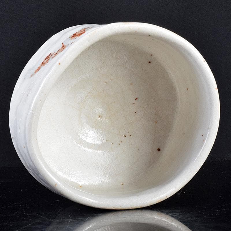 ツッチー　加藤唐九郎　一無斎作　広沢銘　志野茶碗　共箱　M　R7560