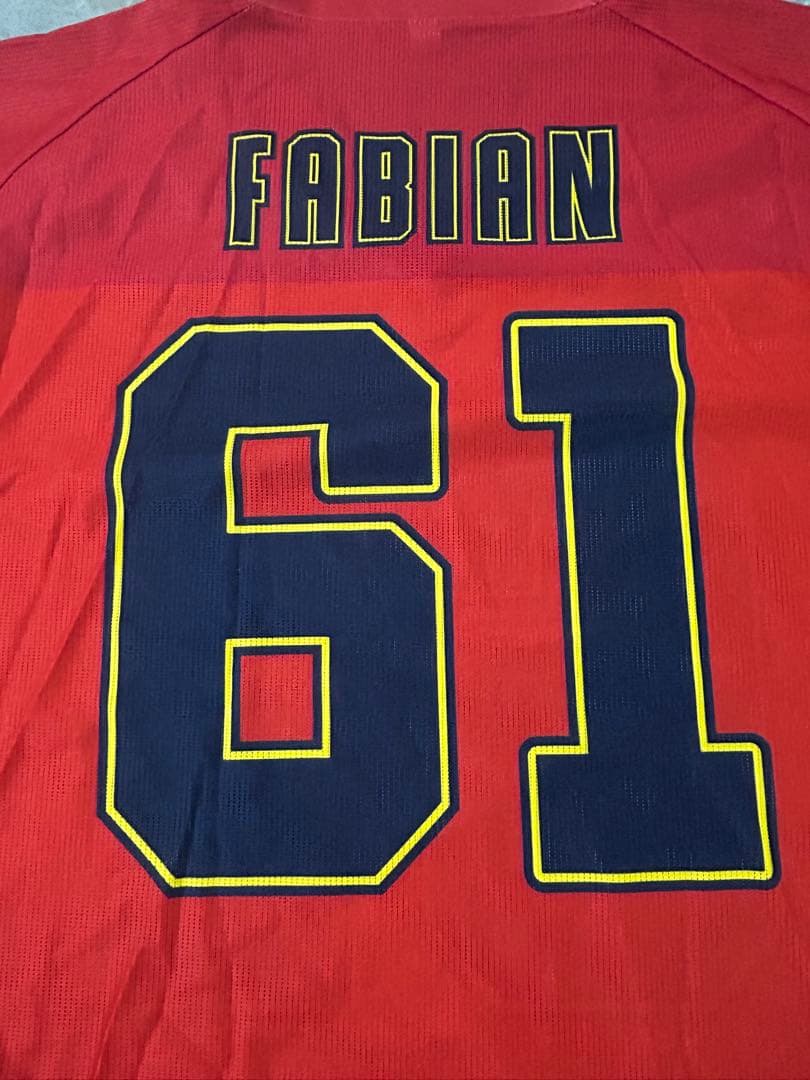 広島東洋カープ　ファビアン　アメフト風ユニフォーム O(XL)サイズ