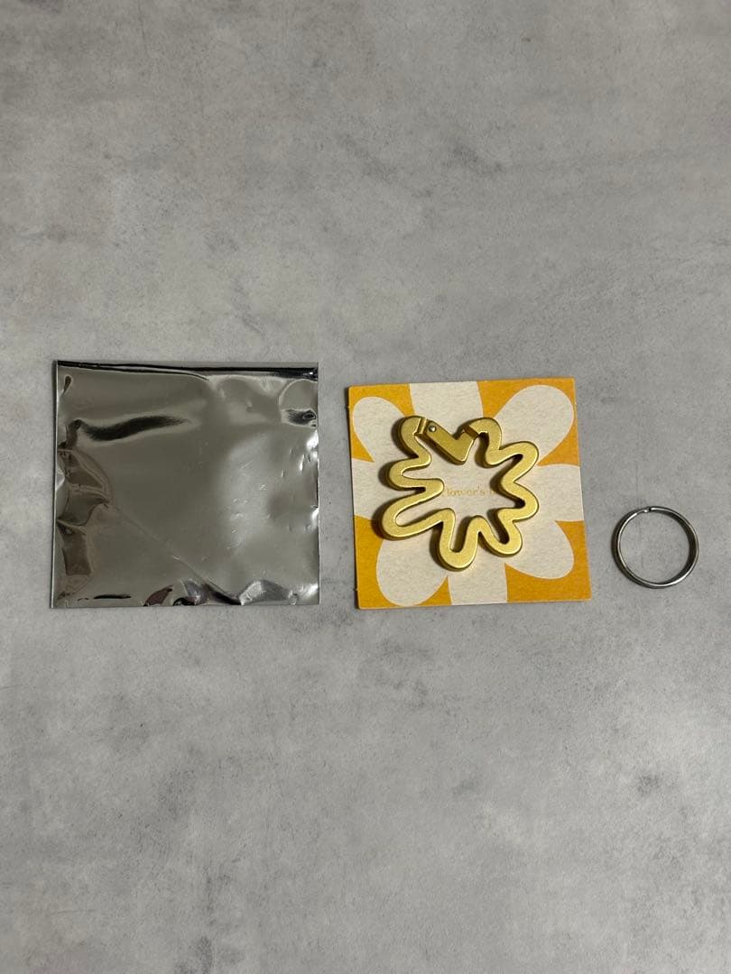 藤井風 花 カラビナ イエロー ゴールド