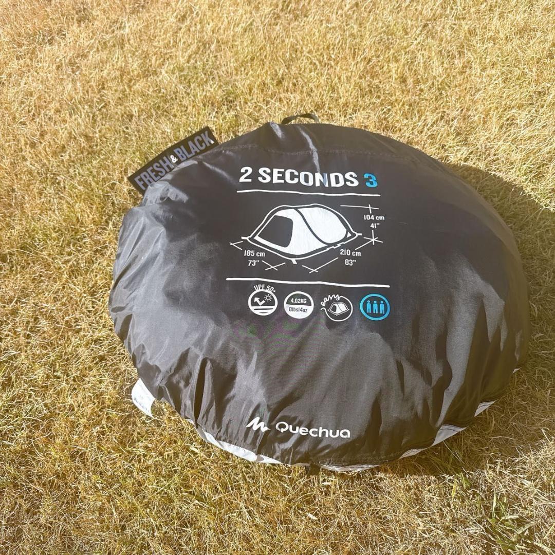 ケシュア 2seconds fresh & black 3 ポップアップ テント