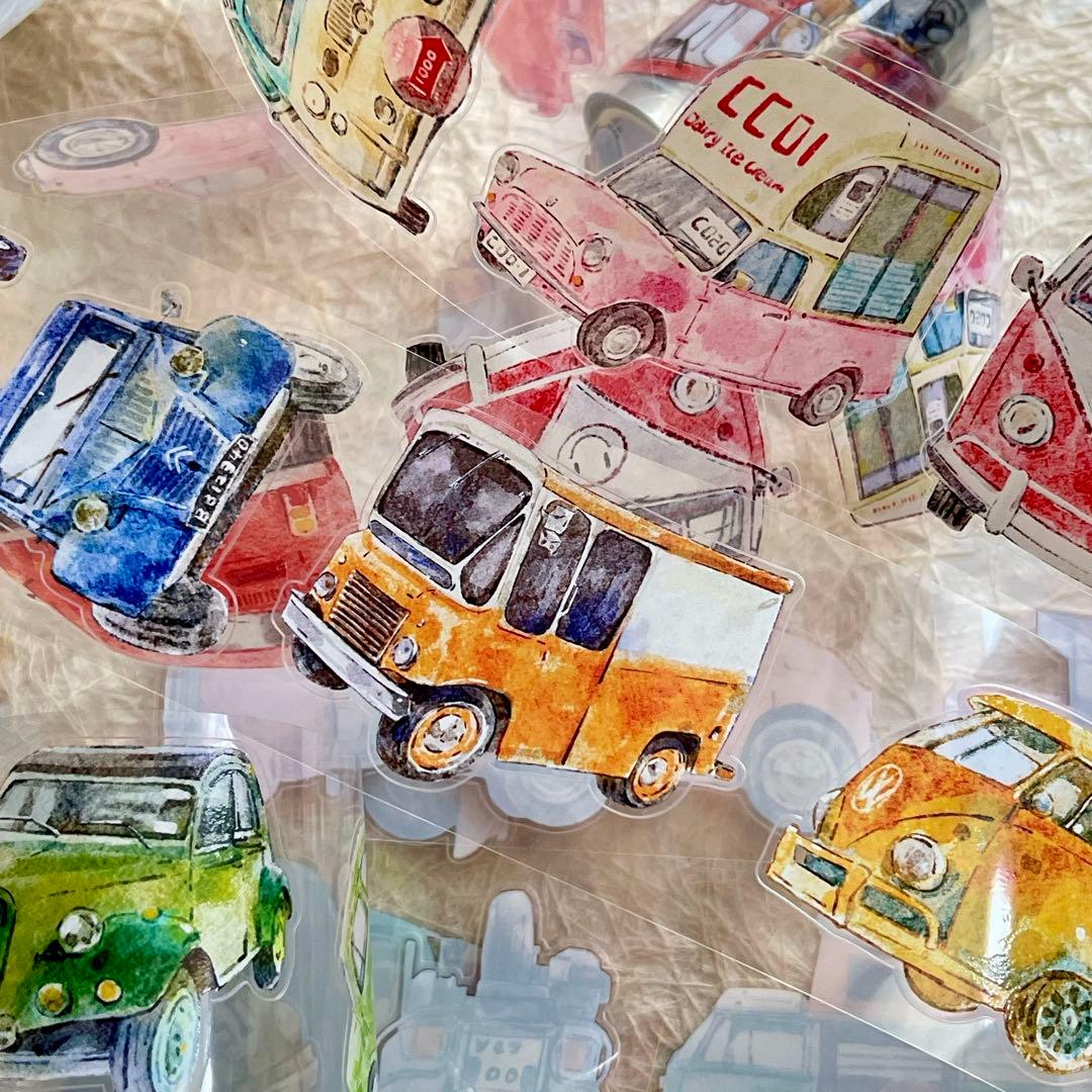 DingDing文创《车车》海外マスキングテープ マステ 【2733】