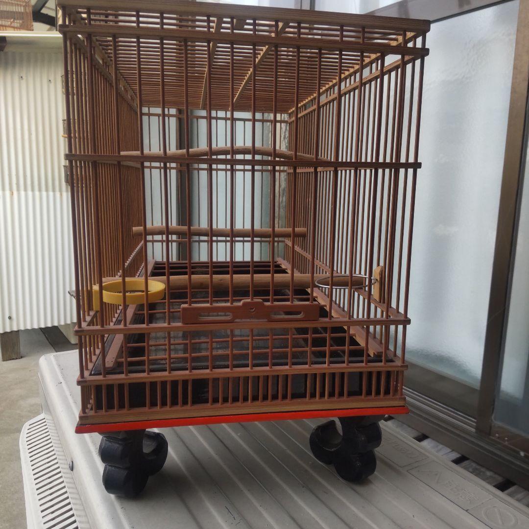 メジロ、ウグイス和鳥籠　手作り