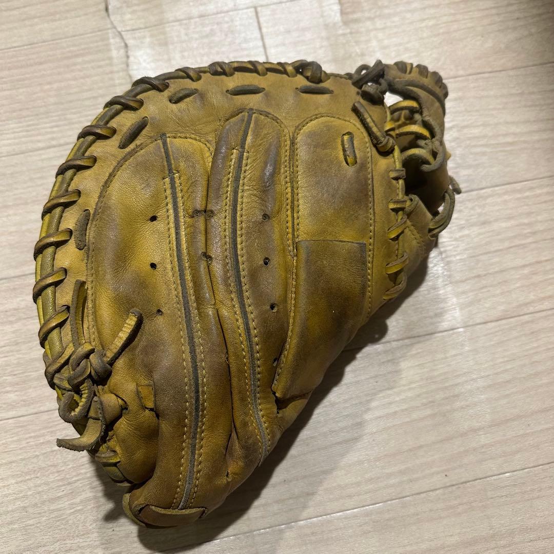 ハタケヤマ キャッチャーミット 軟式 野球 グローブ ブラウン系