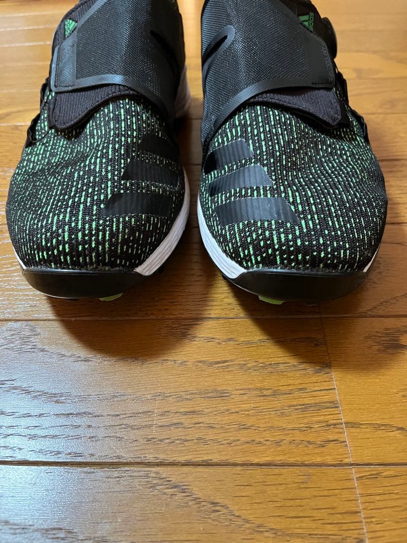 美品adidas Codechaos BOAゴルフシューズ黒×グリーンスパイク