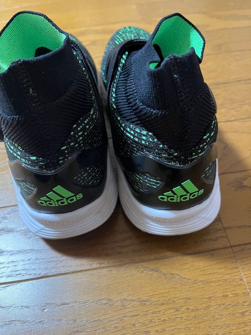 美品adidas Codechaos BOAゴルフシューズ黒×グリーンスパイク