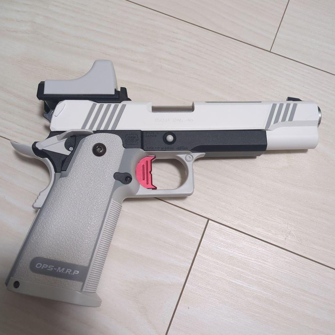 【最終値下げ】マイクロプロサイト＋東京マルイ ハイキャパ ホワイト D.O.R