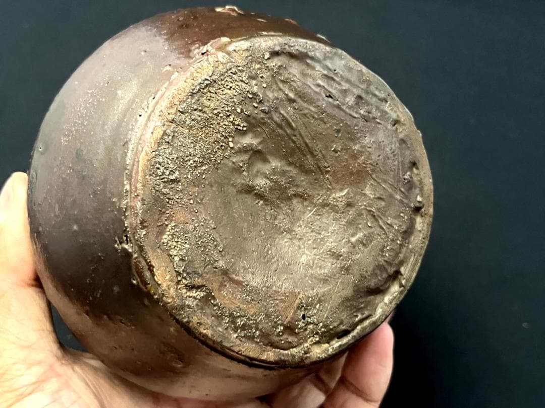 花瓶■寅第一日七拾一番 島物うずくまる 掛花入 古い掛け花入れ 時代物 骨董品■