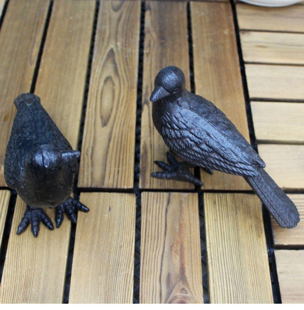 鉄器 小鳥 庭リビングテレビ棚 ワイン棚 玄関 本棚 装飾品 工芸品 置物