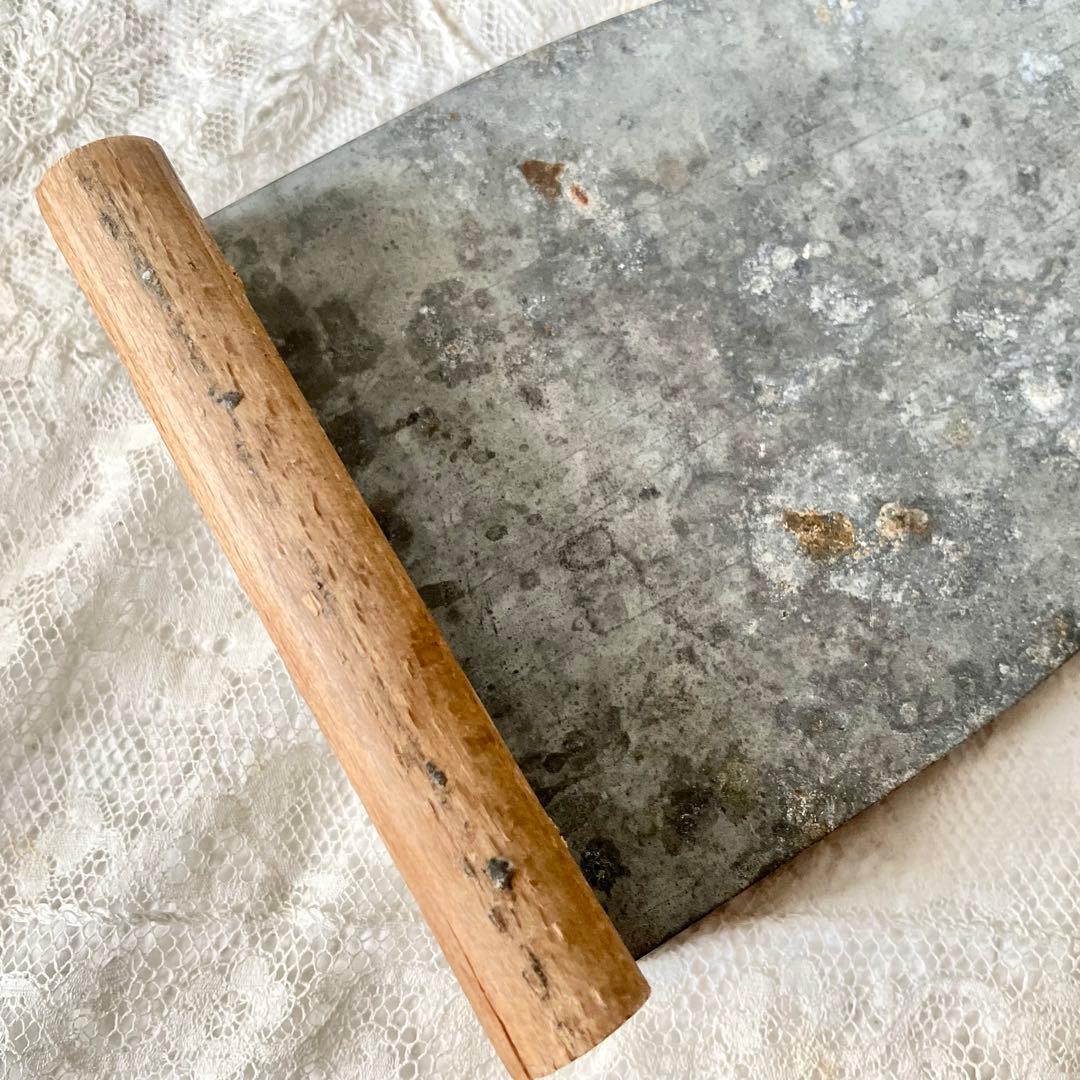 木と金属のアイロン台　北欧ヴィンテージ　アンティーク　フォトスタンド　フレーム