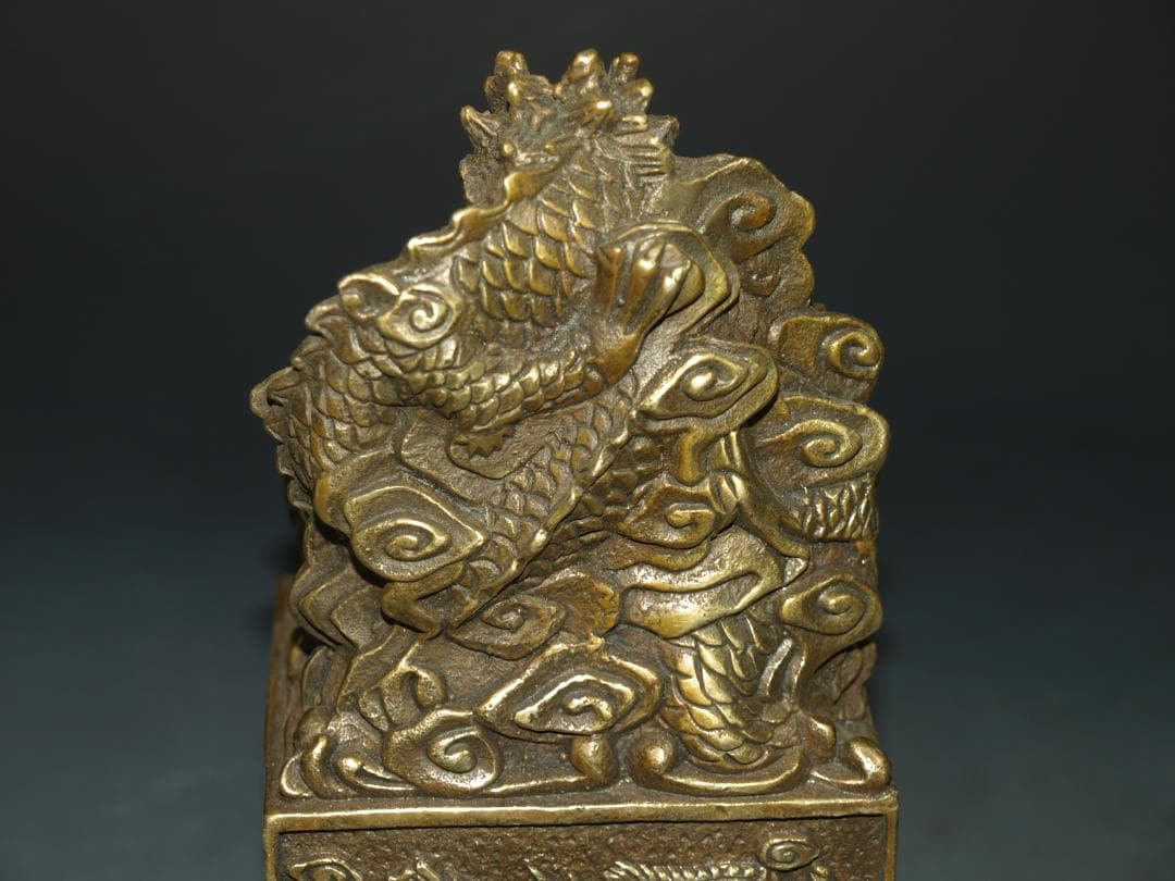 民間仕入れ品　中国清時代銅製の置き物※激安骨董品 N1137C11-3