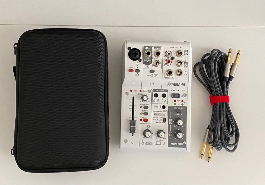 YAMAHA AG03 MK2 オーディオインターフェイス 本体と付属品