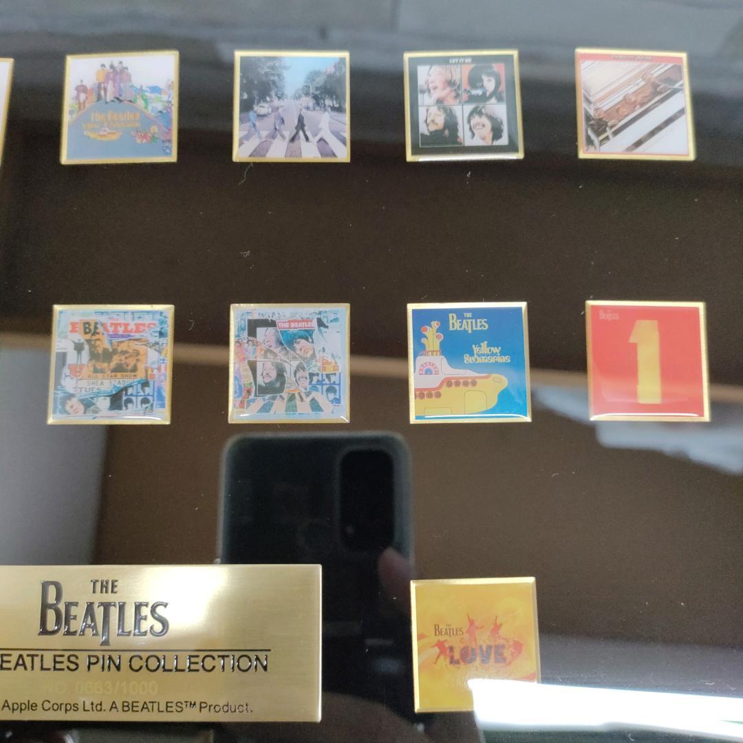 希少 限定 1000 THE BEATLES LP ジャケット ピンズ フレーム