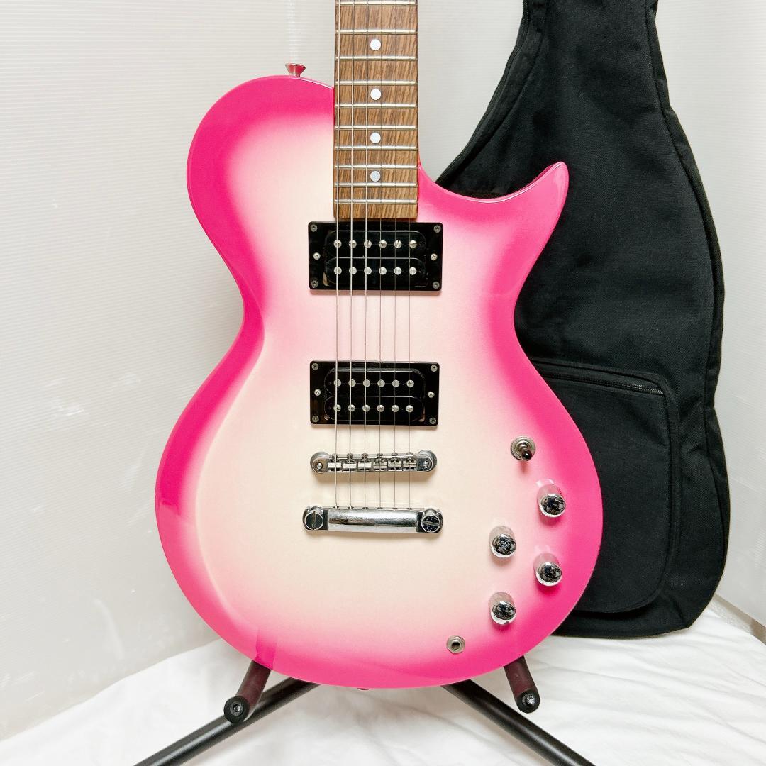 美品 Burny バーニー Lespaul Custom レスポール ピンク