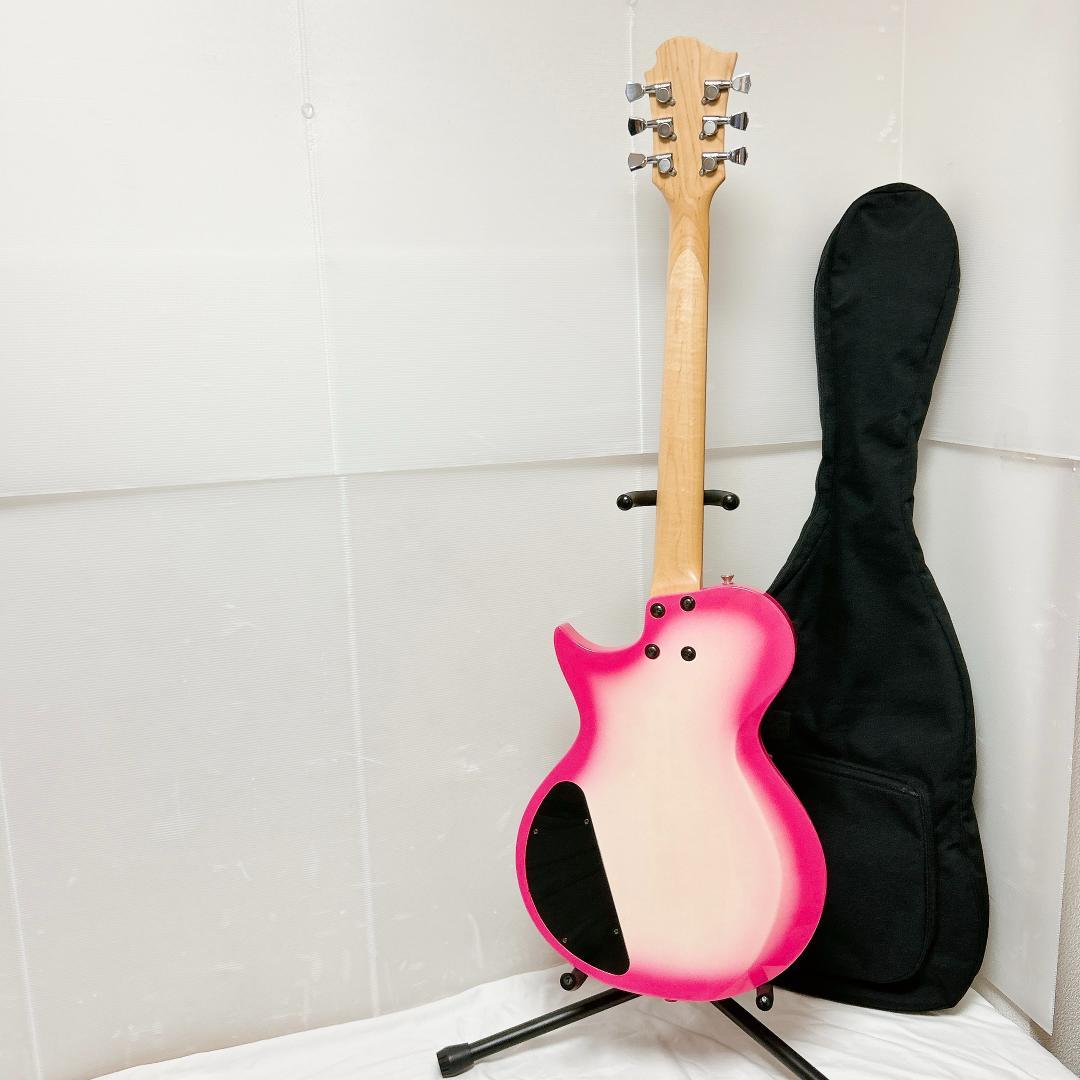 美品 Burny バーニー Lespaul Custom レスポール ピンク