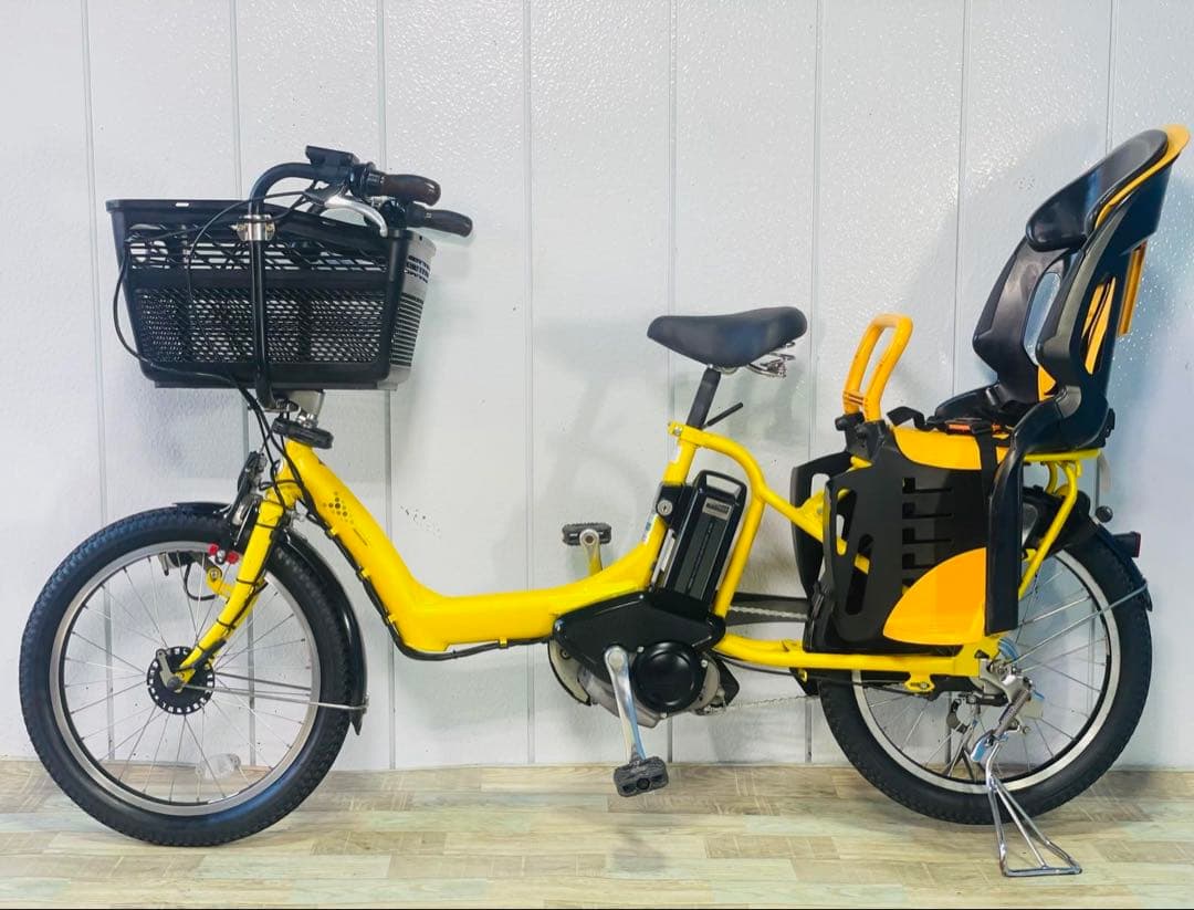 ★2997ブリヂストン8.7アンペア 20インチ子供乗せ電動アシスト自転車