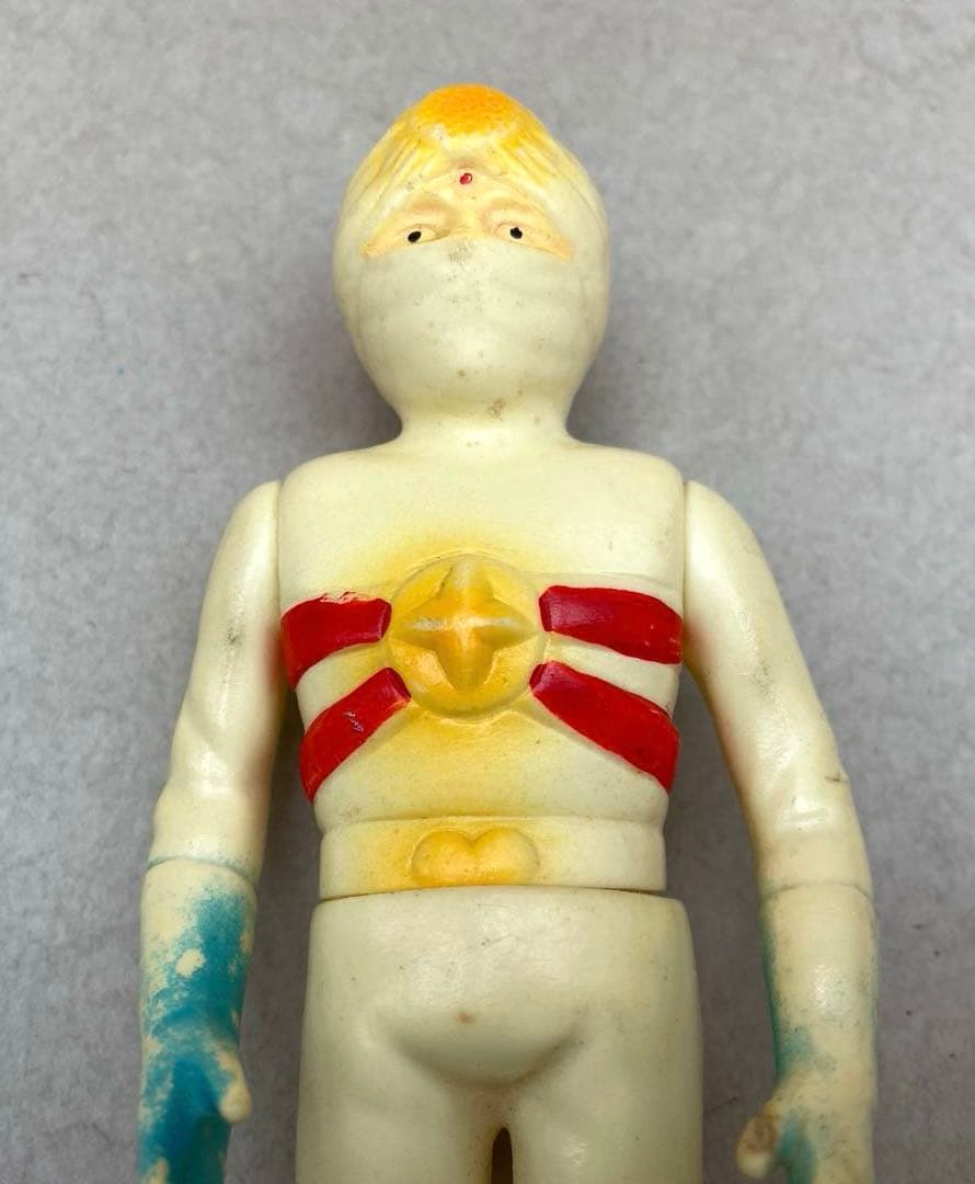 レインボーマン　パチ　無版権　ミドルサイズ　ソフビ　貴重品　1972年製