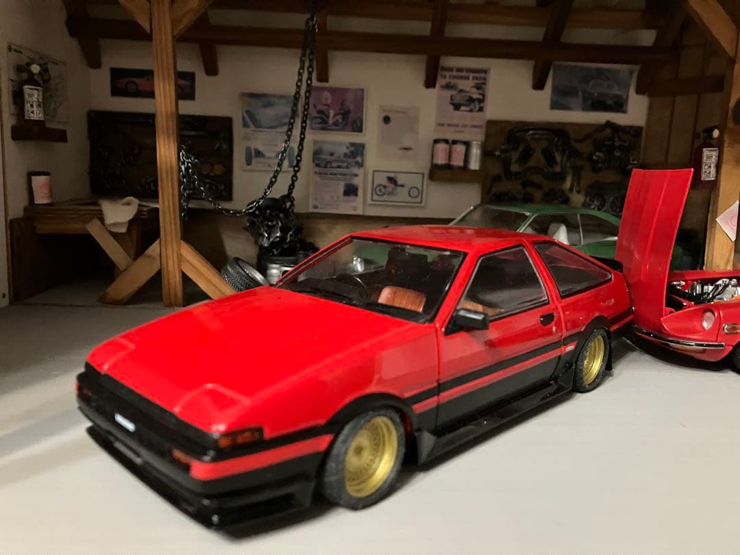 国産名車コレクション 1/24 スプリンター トレノ　スポイラー付き