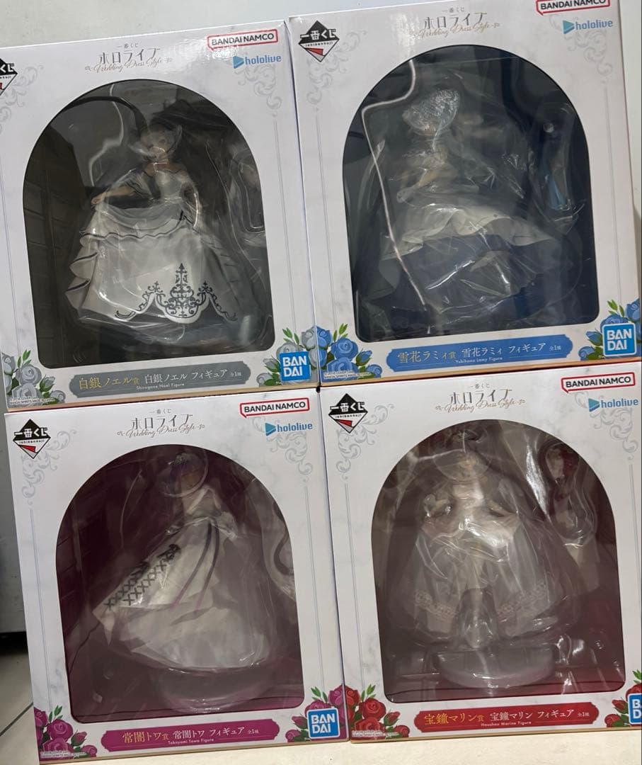 一番くじ　ホロライブ　ウエディング　 コンプリート　4点　フィギュア