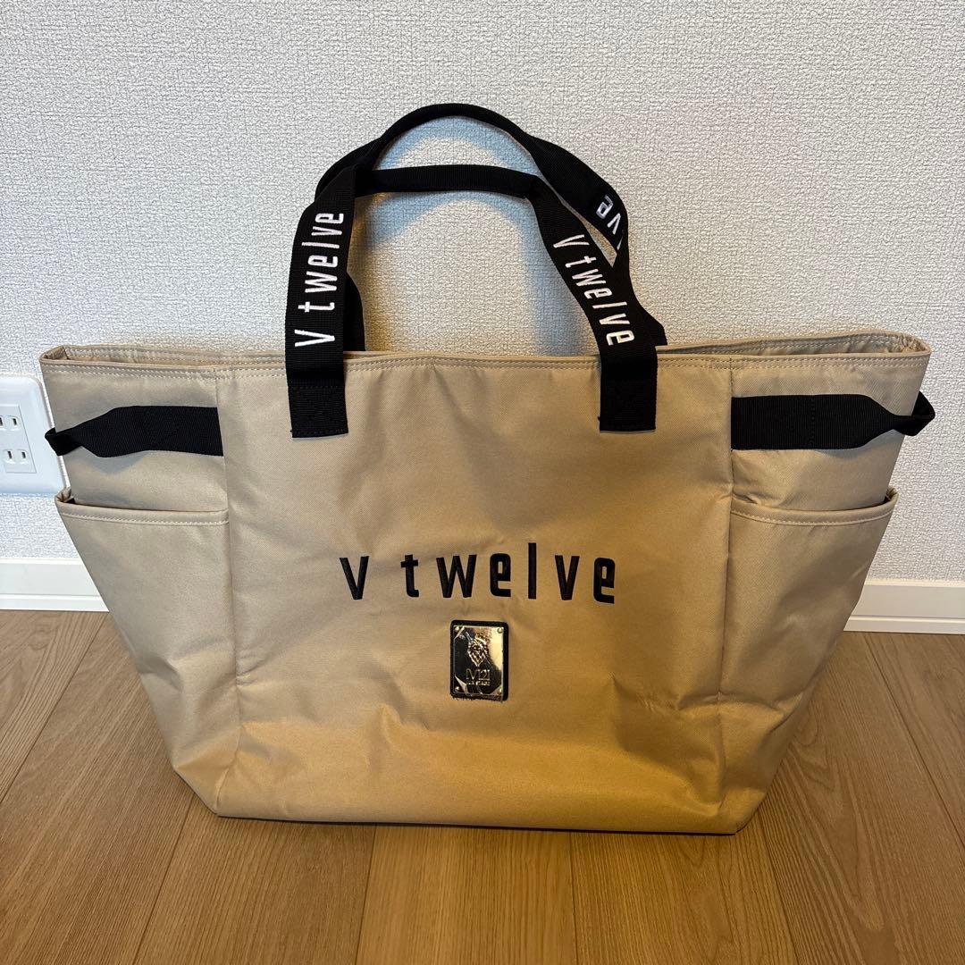 V12 ベージュ ボストンバッグ